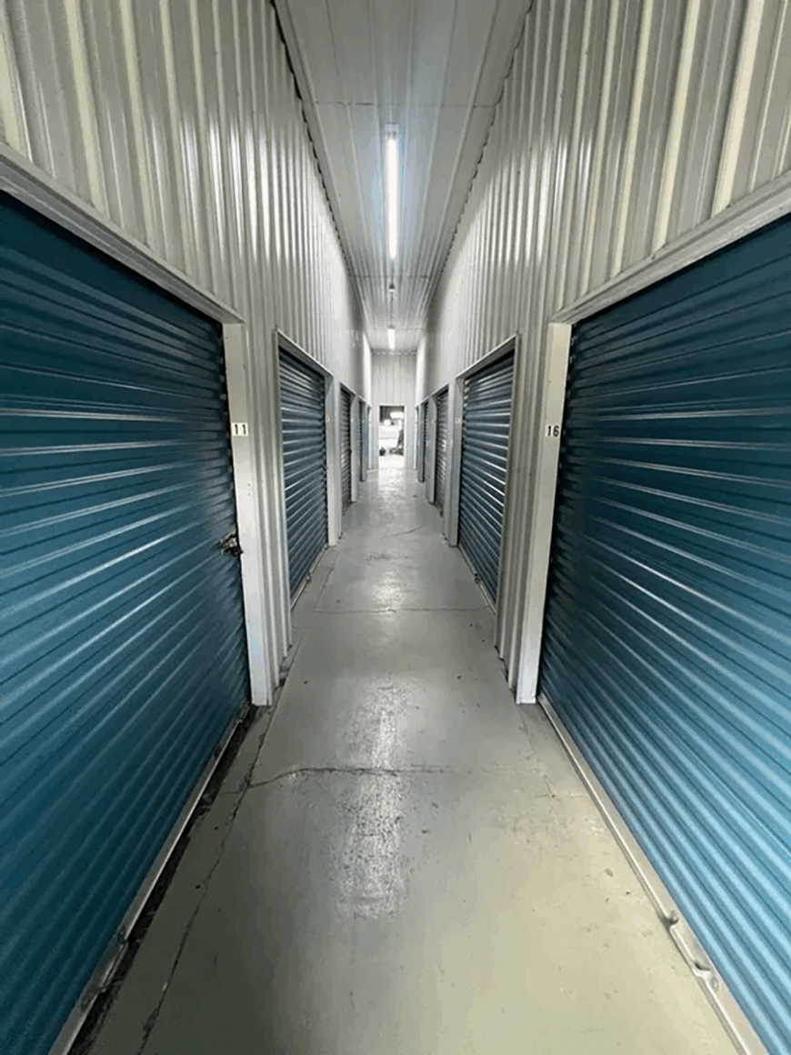 storage units inside of building