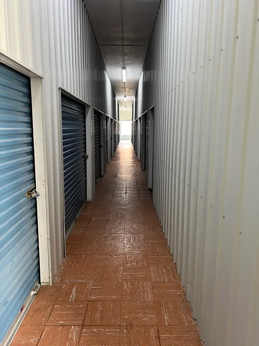 Interior storage unit building