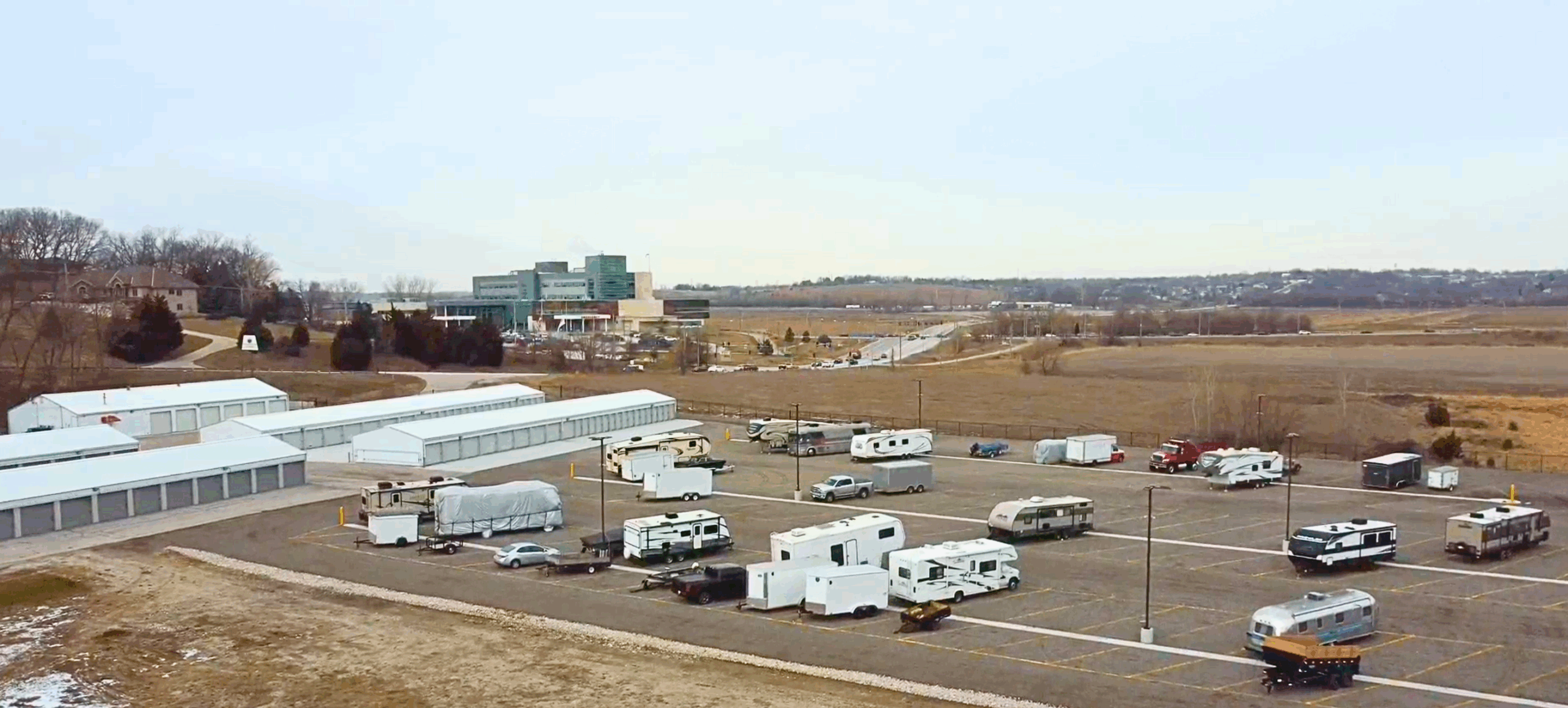 RV & boat storage in Bellevue at Cornerstone Storage