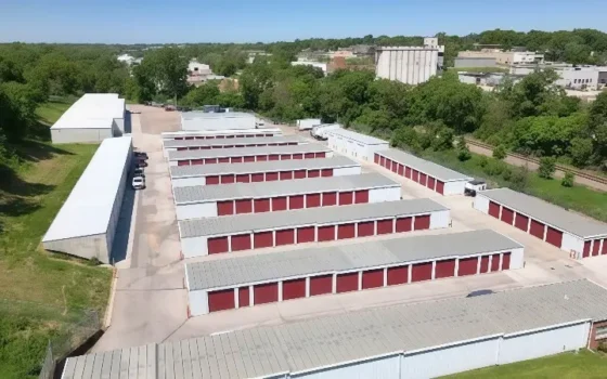 storage facility with warehouse and outdoor parking in omaha ne