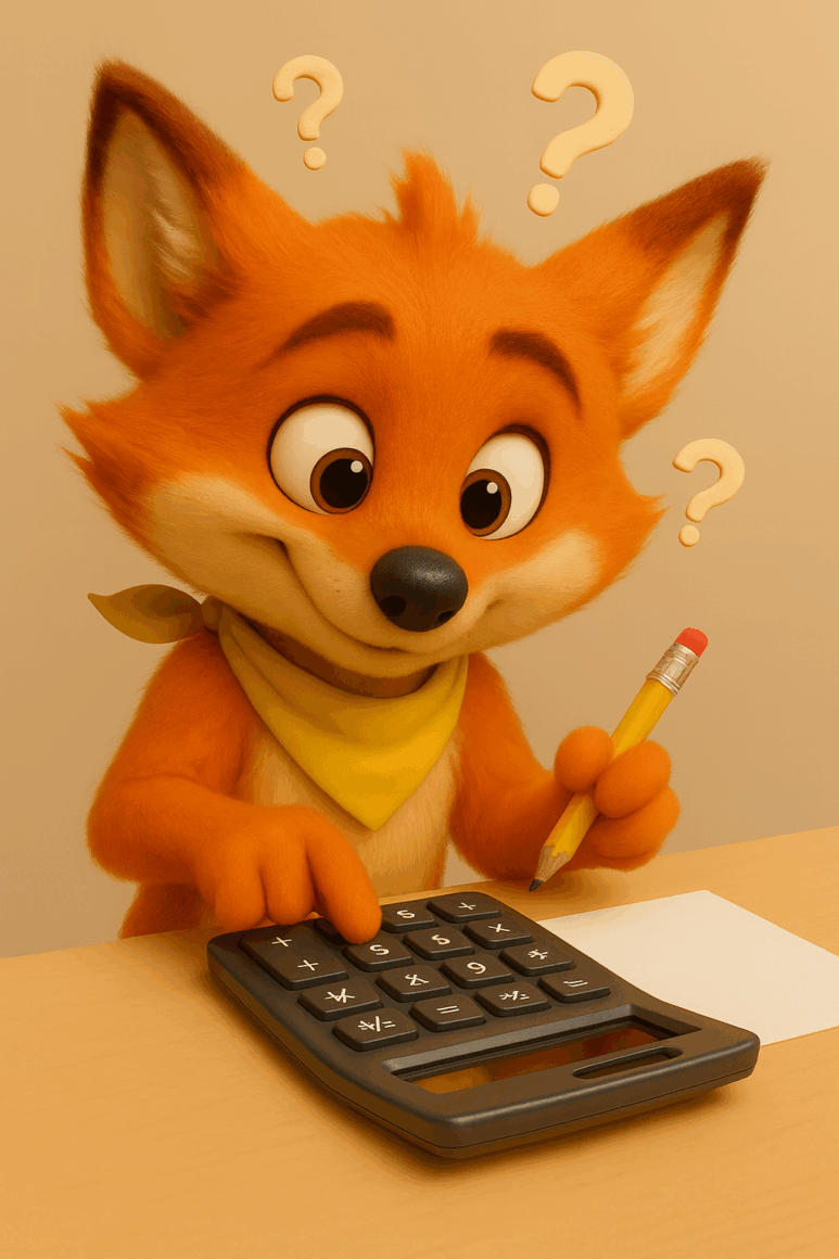 Self Storage Size Guide Calculator with Cory the Fox
