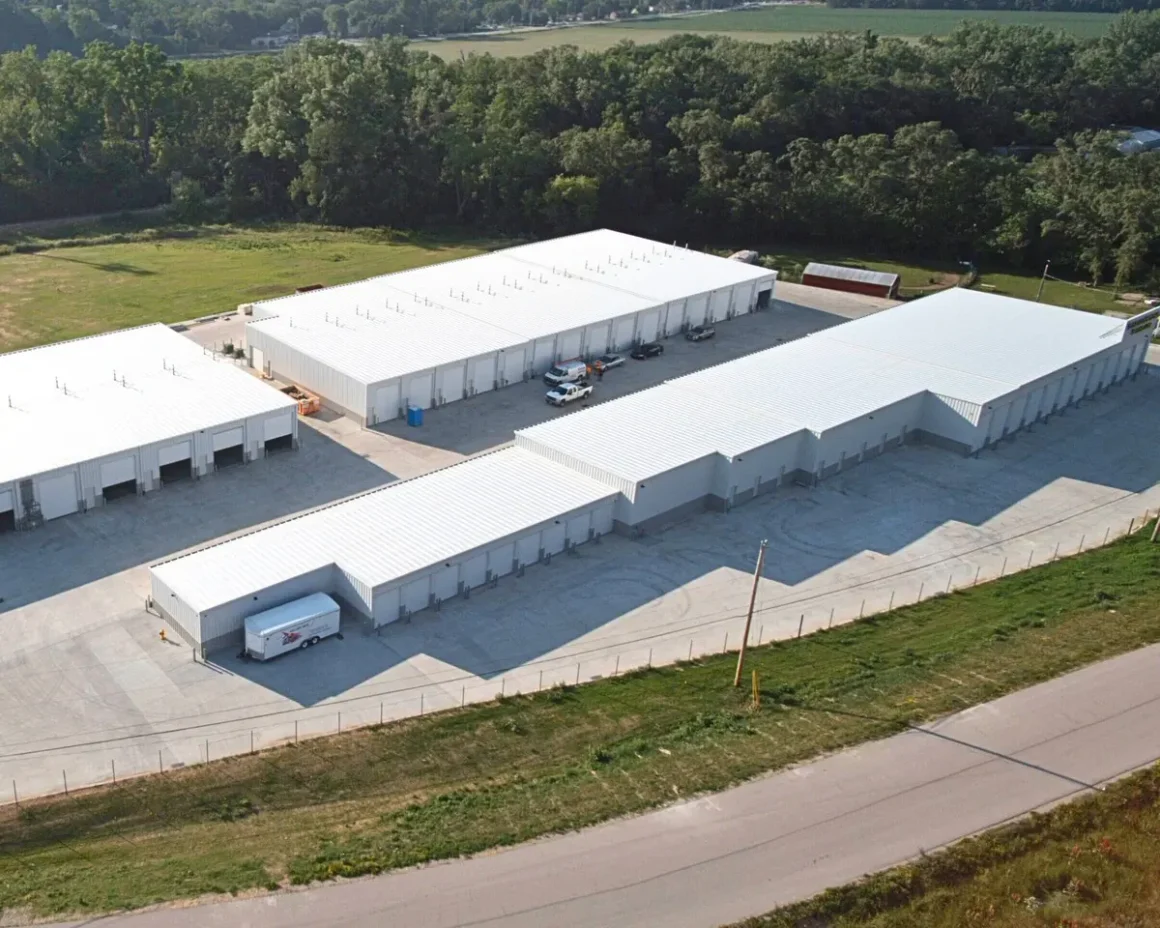 contractor bay, warehouse, and shop space buildings