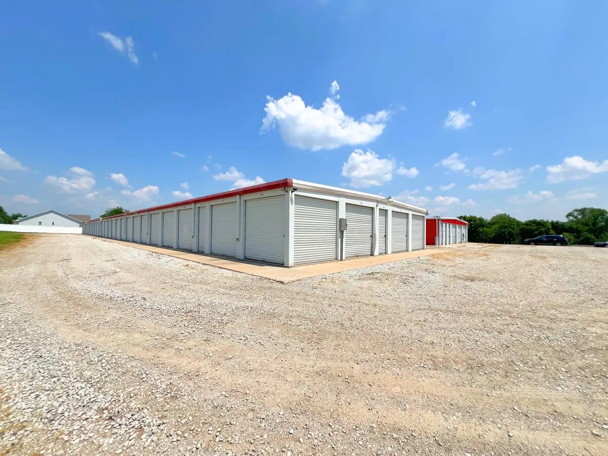 storage units in nebraska with blue sky background