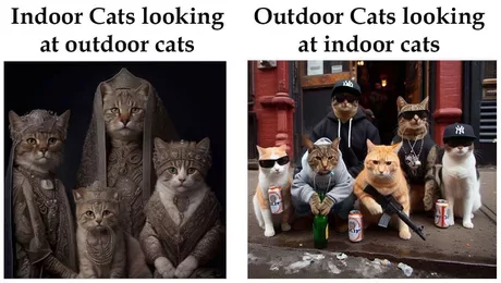 meme out cats indoor cats